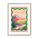 Pastel Peaks Framed Print Kitsch Kanaveral A3 (297 X 420 mm) / Natural / White Mount Framed Print