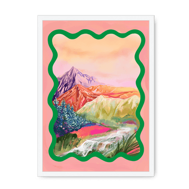 Pastel Peaks Framed Print Kitsch Kanaveral A3 (297 X 420 mm) / White / No Mount (All Art) Framed Print