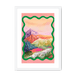 Pastel Peaks Framed Print Kitsch Kanaveral A3 (297 X 420 mm) / White / White Mount Framed Print