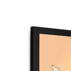 Peachy Parakeet Framed Print Sticky Beaks Framed Print