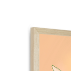 Peachy Parakeet Framed Print Sticky Beaks Framed Print