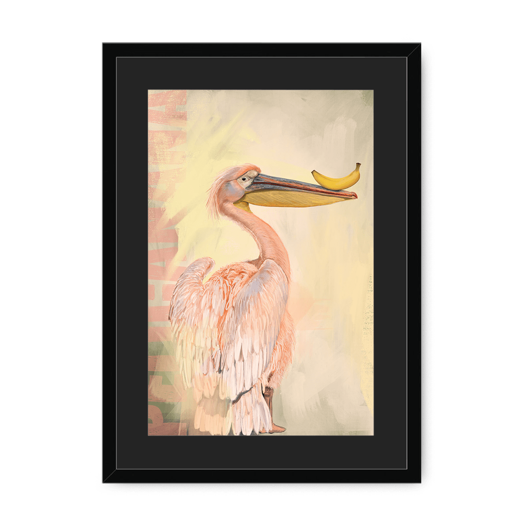 Pelicanana Framed Print Food Fur & Feathers A3 (297 X 420 mm) / Black / Black Mount Framed Print