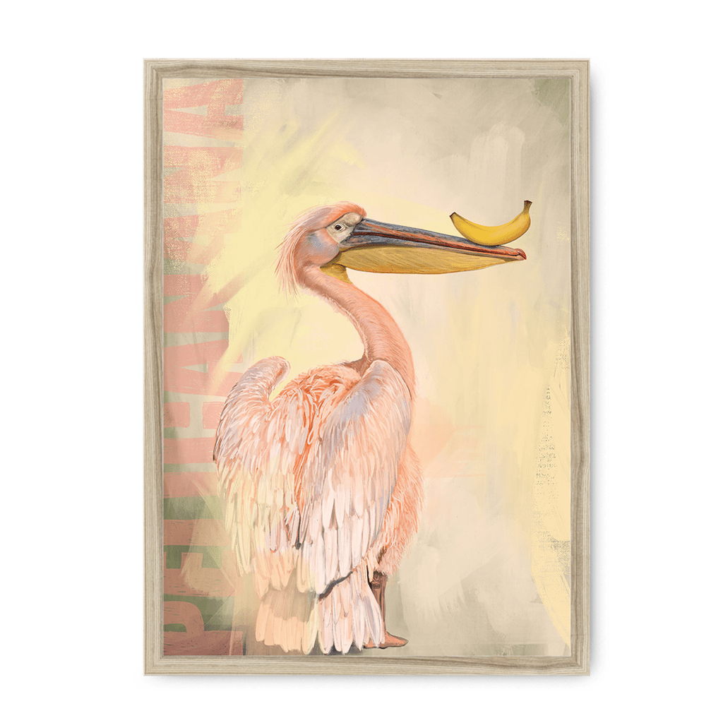 Pelicanana Framed Print Food Fur & Feathers A3 (297 X 420 mm) / Natural / No Mount (All Art) Framed Print