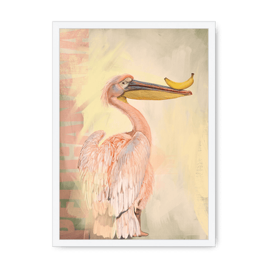 Pelicanana Framed Print Food Fur & Feathers A3 (297 X 420 mm) / White / No Mount (All Art) Framed Print