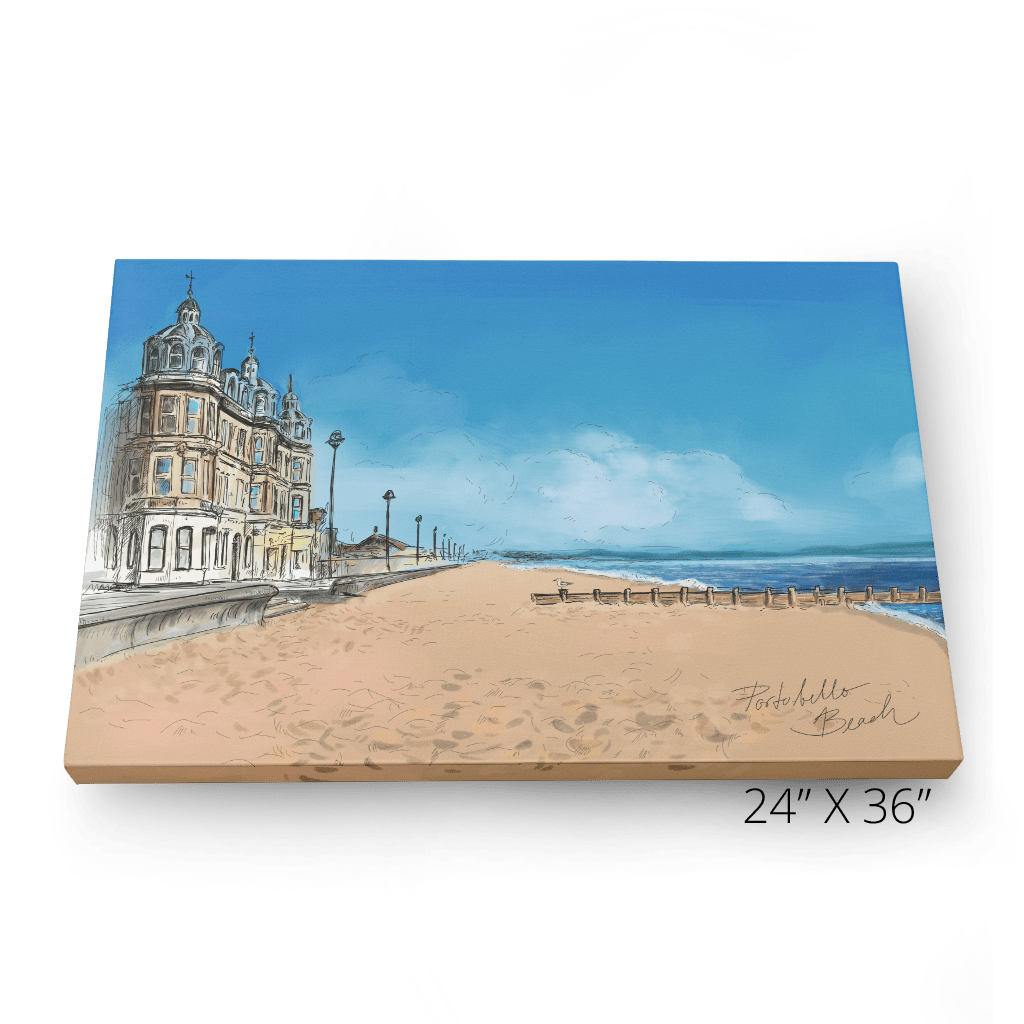Portobello Beach Canvas Print Essential Edinburgh Canvas Print