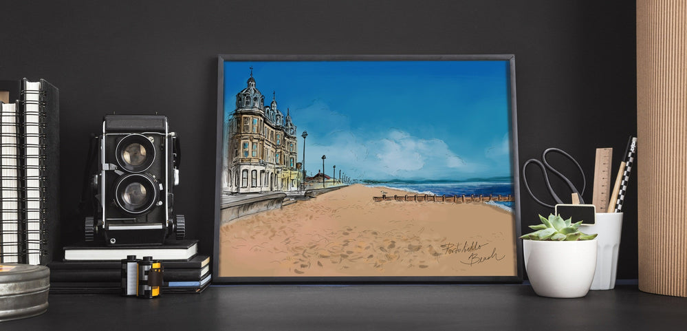 Portobello Beach Matte Art Print Essential Edinburgh Art Print