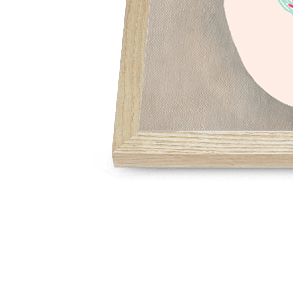 Prickly In Pink Framed Print Heat Flares Framed Print