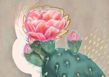 Prickly In Pink Giclée Art Print Heat Flares Art Print