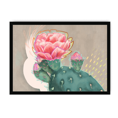 Prickly In Pink Framed Print Heat Flares A3 (297 X 420 mm) / Black / No Mount (All Art) Framed Print