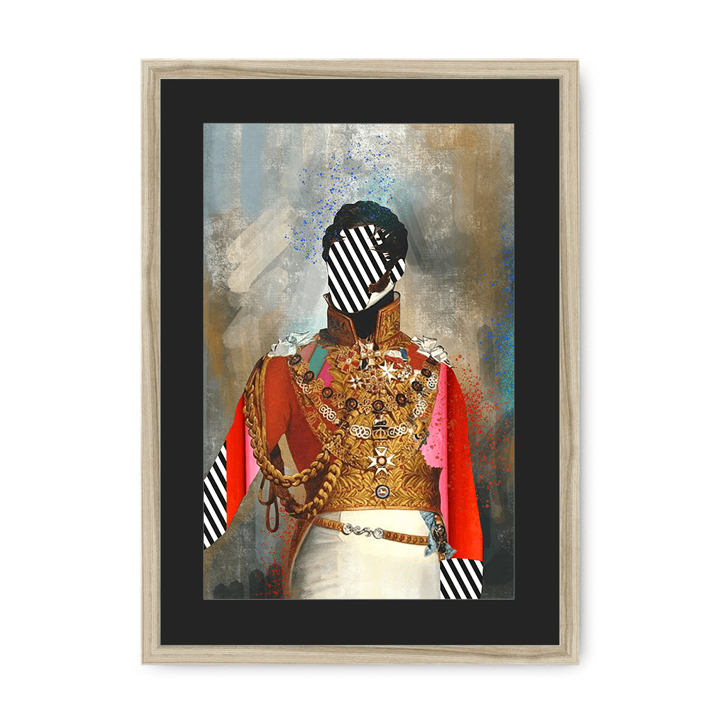 Prince Leopold Framed Print Noblesse Oblige A3 (297 X 420 mm) / Natural / Black Mount Framed Print