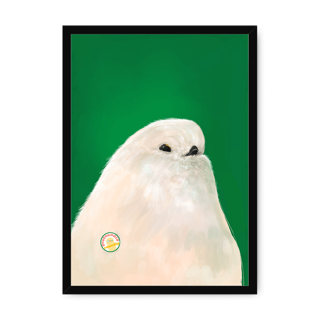 Profoundly Roundly Framed Print Food Fur & Feathers A3 (297 X 420 mm) / Black / No Mount (All Art) Framed Print