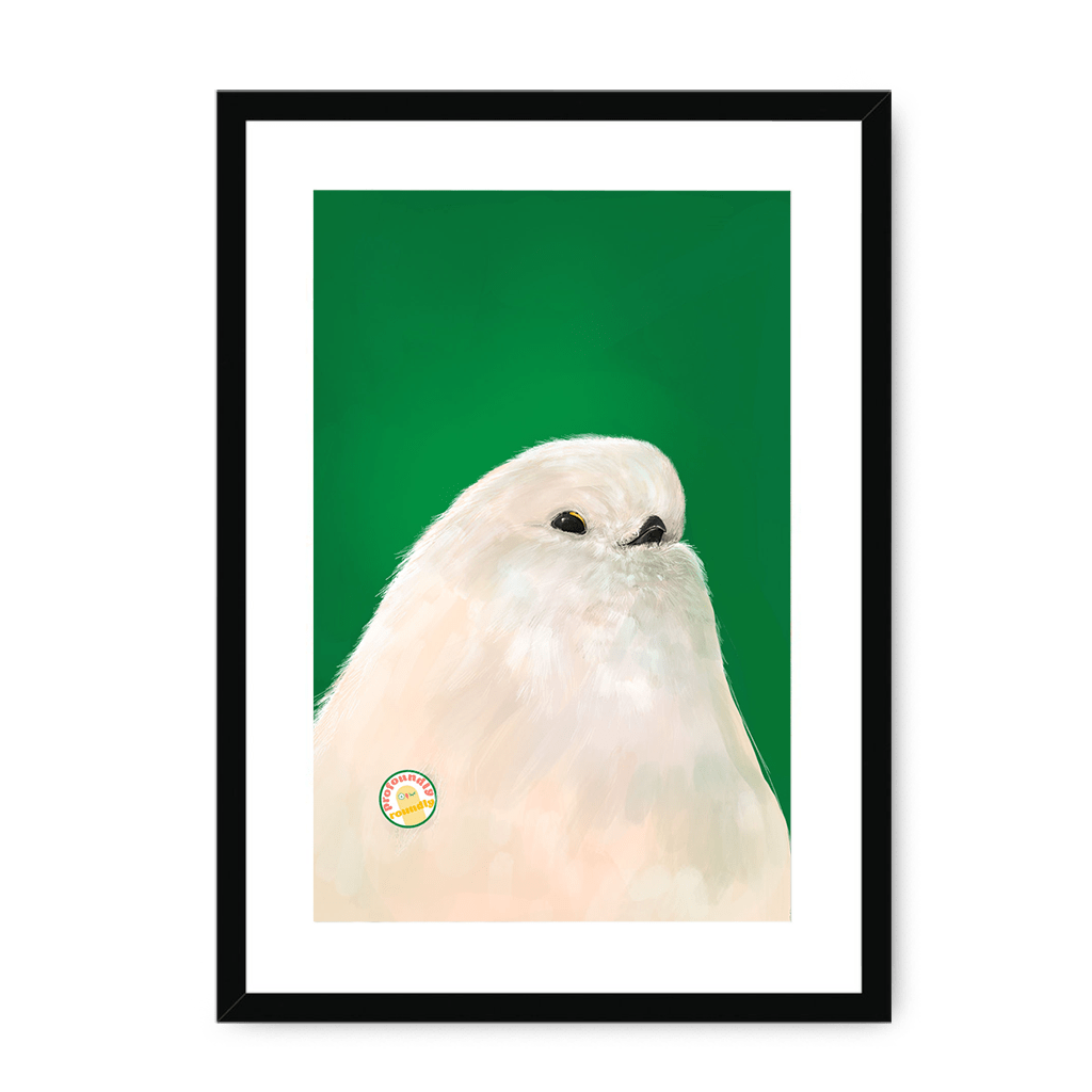 Profoundly Roundly Framed Print Food Fur & Feathers A3 (297 X 420 mm) / Black / White Mount Framed Print