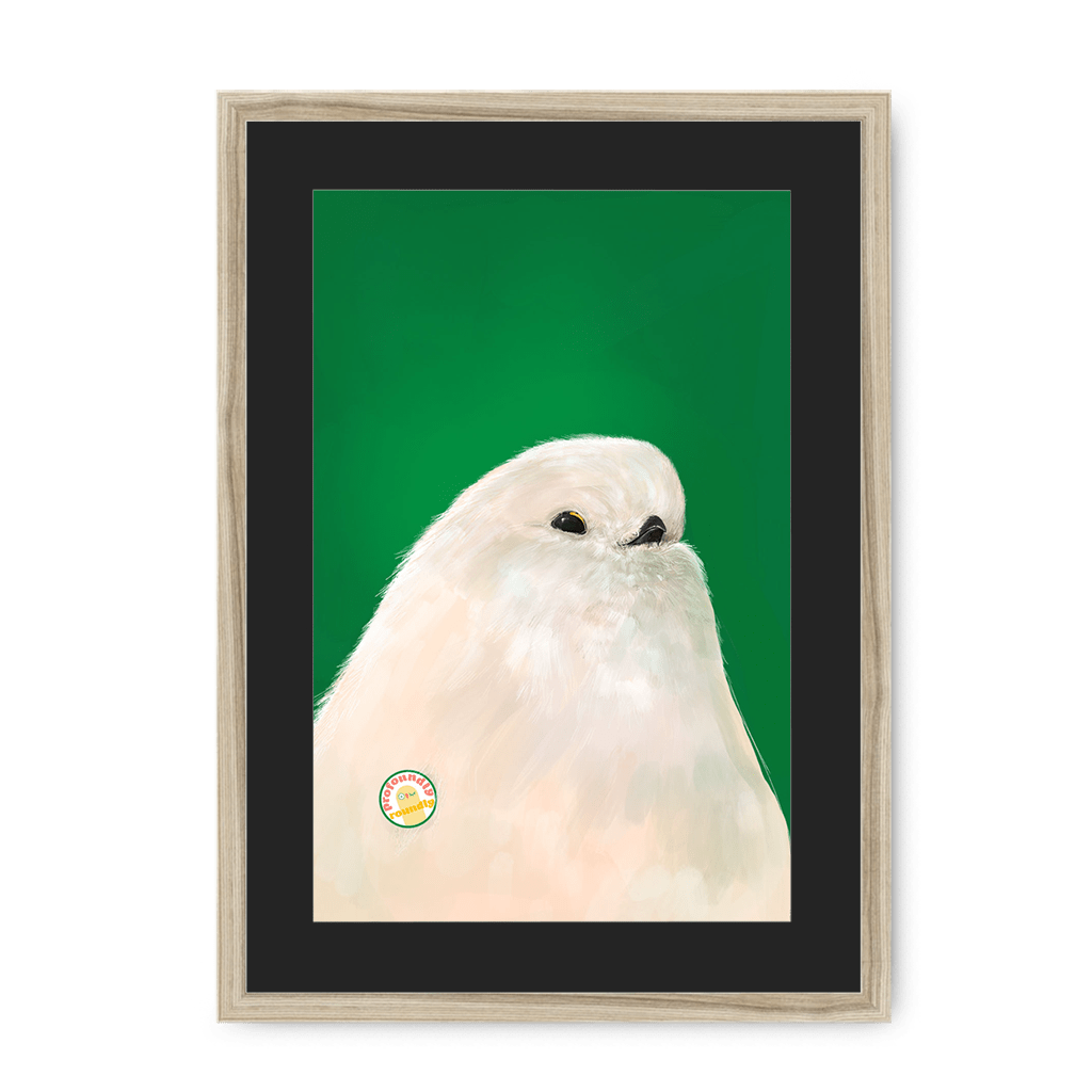 Profoundly Roundly Framed Print Food Fur & Feathers A3 (297 X 420 mm) / Natural / Black Mount Framed Print