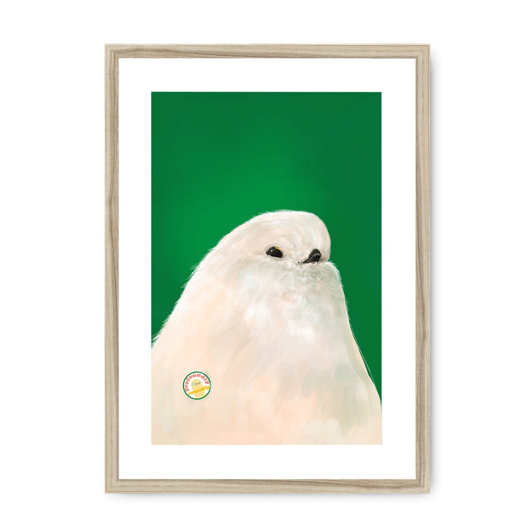 Profoundly Roundly Framed Print Food Fur & Feathers A3 (297 X 420 mm) / Natural / White Mount Framed Print