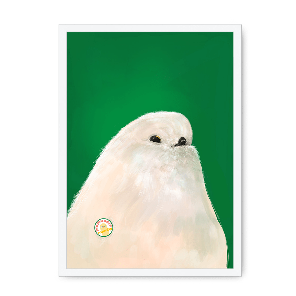 Profoundly Roundly Framed Print Food Fur & Feathers A3 (297 X 420 mm) / White / No Mount (All Art) Framed Print