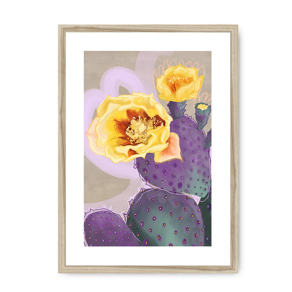 Purple Sundaze Framed Print Heat Flares A3 (297 X 420 mm) / Natural / White Mount Framed Print