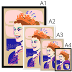 Queen Lizzy Framed Print Collage Corner Framed Print
