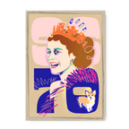 Queen Lizzy Framed Print Collage Corner A3 (297 X 420 mm) / Natural / No Mount (All Art) Framed Print