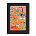 Rayures Sauvages Framed Print Aventures Des Créatures A3 (297 X 420 mm) / Black / Black Mount Framed Print