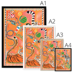 Rayures Sauvages Framed Print Aventures Des Créatures Framed Print