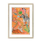 Rayures Sauvages Framed Print Aventures Des Créatures A3 (297 X 420 mm) / Natural / White Mount Framed Print