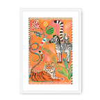 Rayures Sauvages Framed Print Aventures Des Créatures A3 (297 X 420 mm) / White / White Mount Framed Print