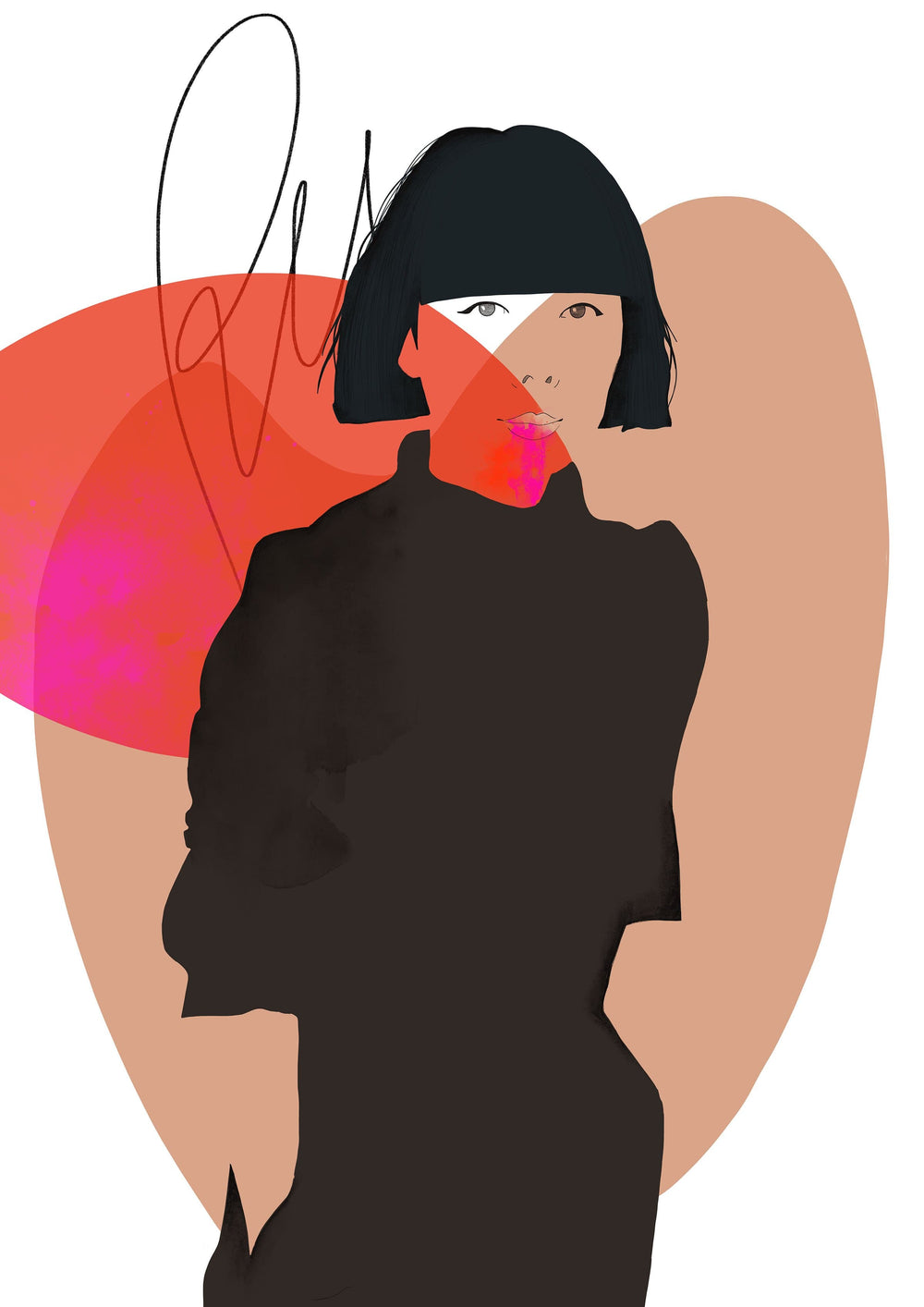 Rei Kawakubo - Icon Giclée Art Print Fashion Illustration Art Print