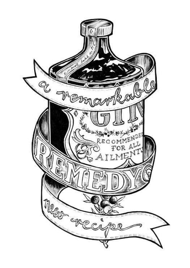 Remarkable Remedy Matte Art Print Potion & Poison Bottles Art Print