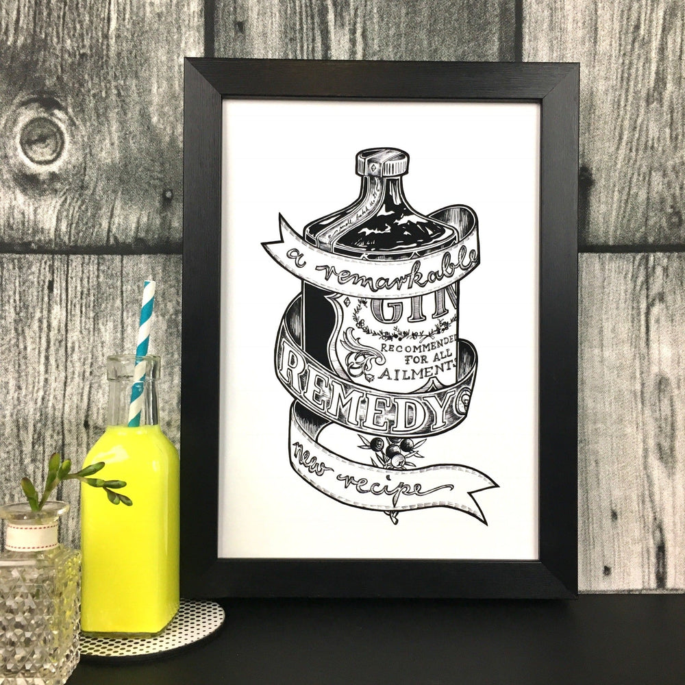 Remarkable Remedy Matte Art Print Potion & Poison Bottles Art Print