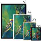 Rondel Of Rosellas Framed Print The Gathering Framed Print