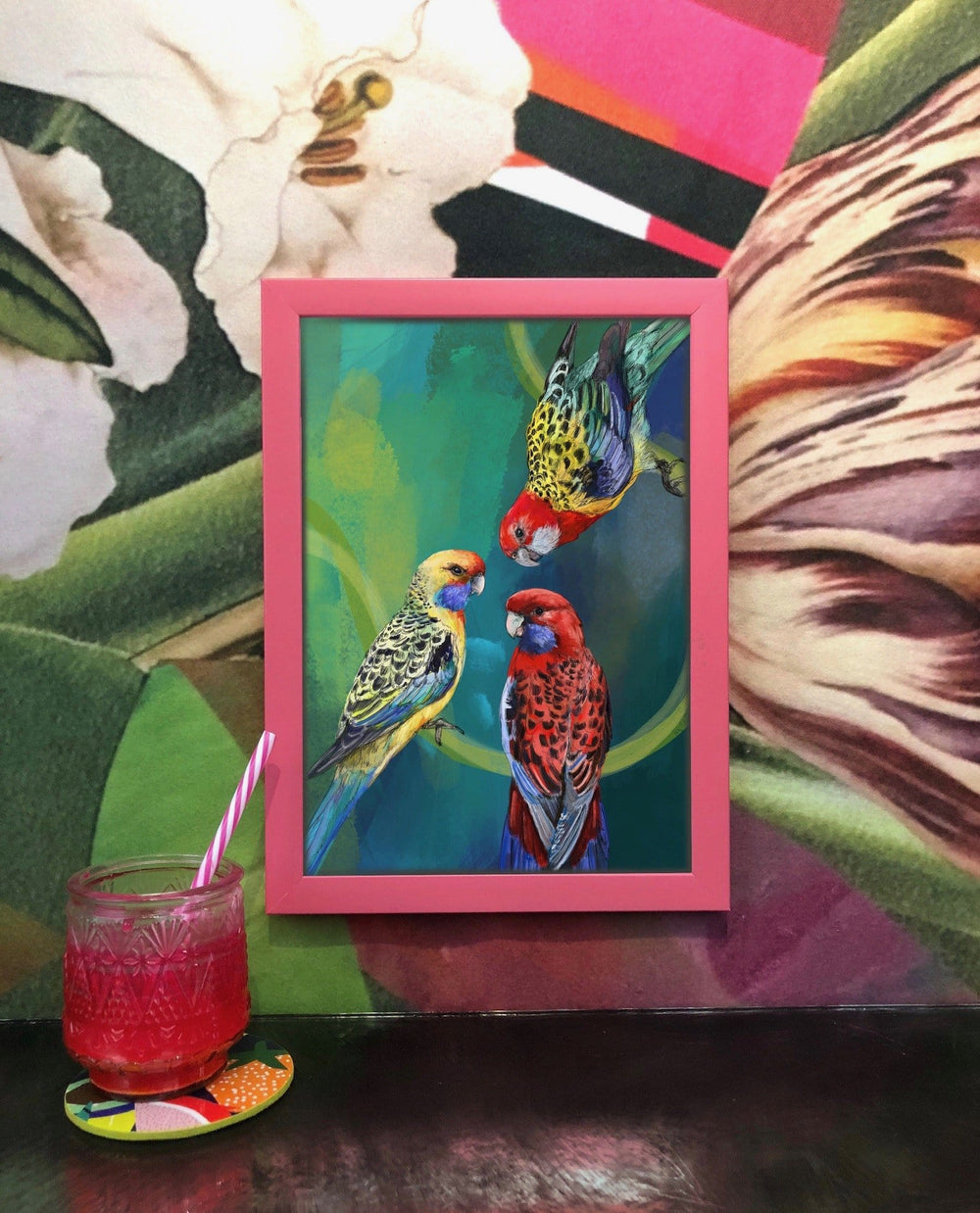 Rondel Of Rosellas Giclée Art Print The Gathering Art Print