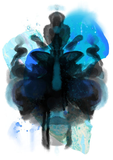 Rorschach Requiem Blue Matte Art Print Rorschach Requiem Art Print