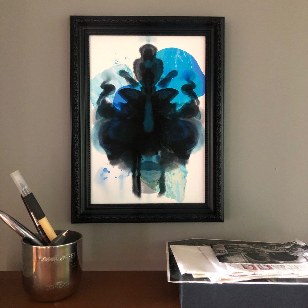 Rorschach Requiem Blue Matte Art Print Rorschach Requiem Art Print