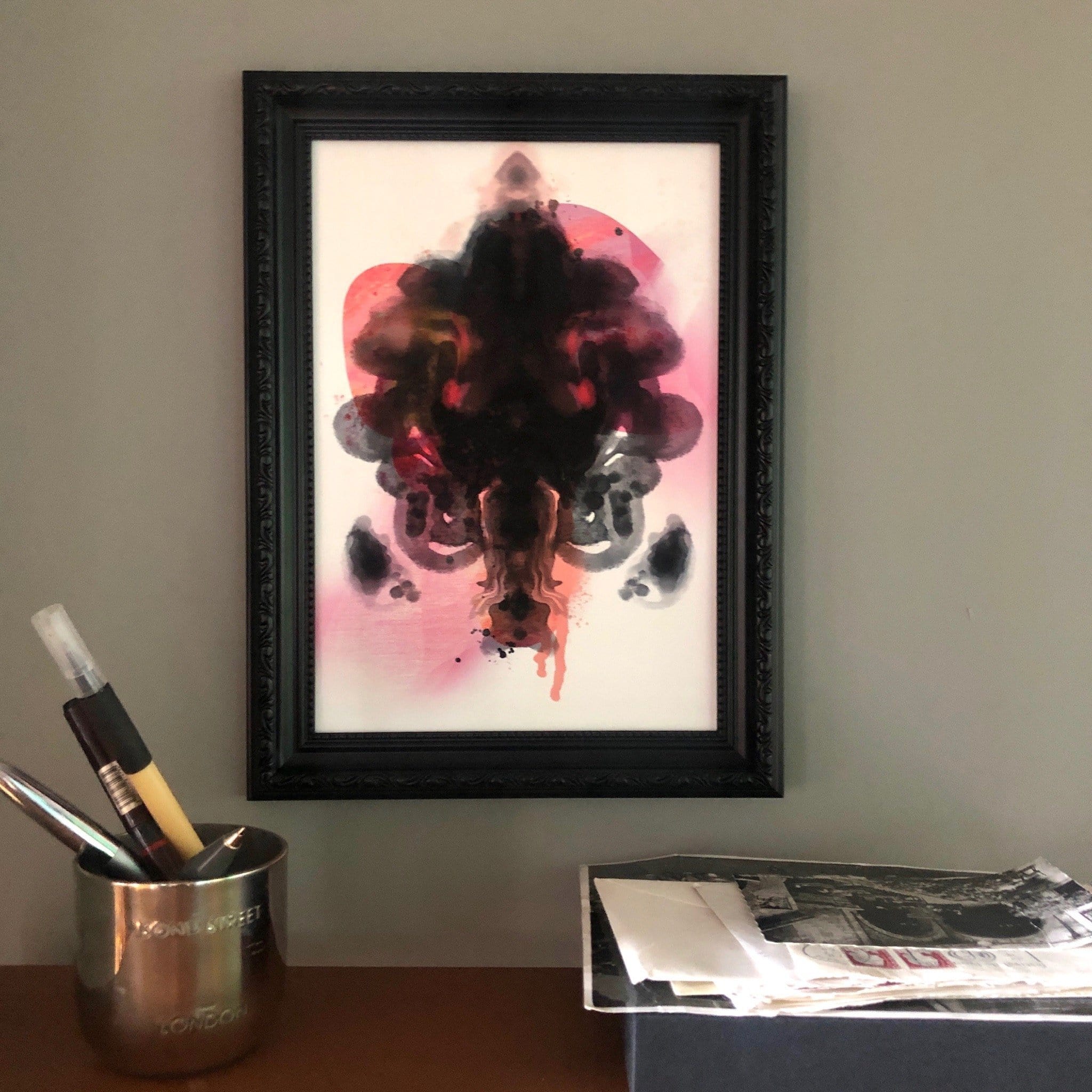 Rorschach Requiem Peach Matte Art Print Rorschach Requiem Art Print