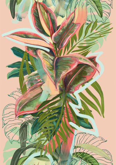 Ruby Rubber Jungle Giclée Art Print WallFlowers Art Print