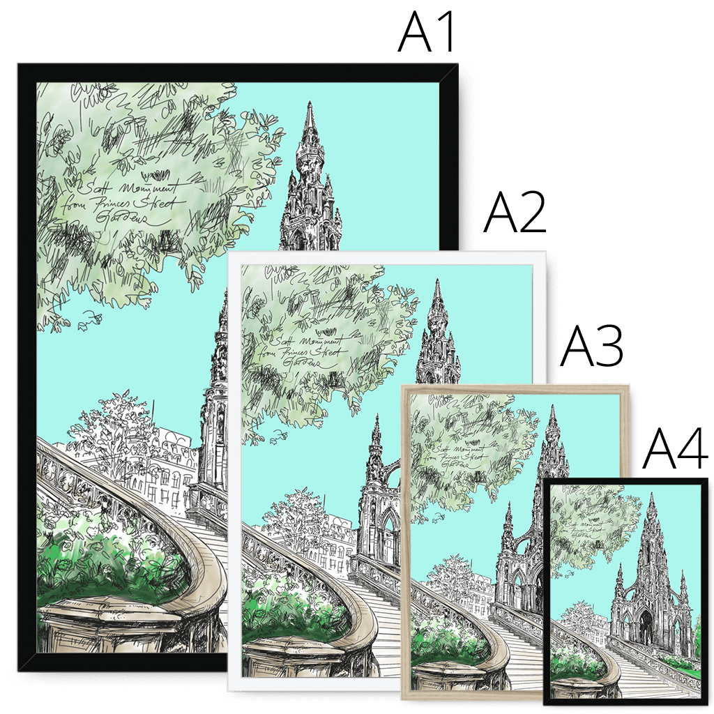 Scott Monument Edinburgh Framed Print Essential Edinburgh Framed Print