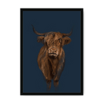 Kyloe Framed Print Food Fur & Feathers A3 (297 X 420 mm) / Black / No Mount (All Art) Framed Print