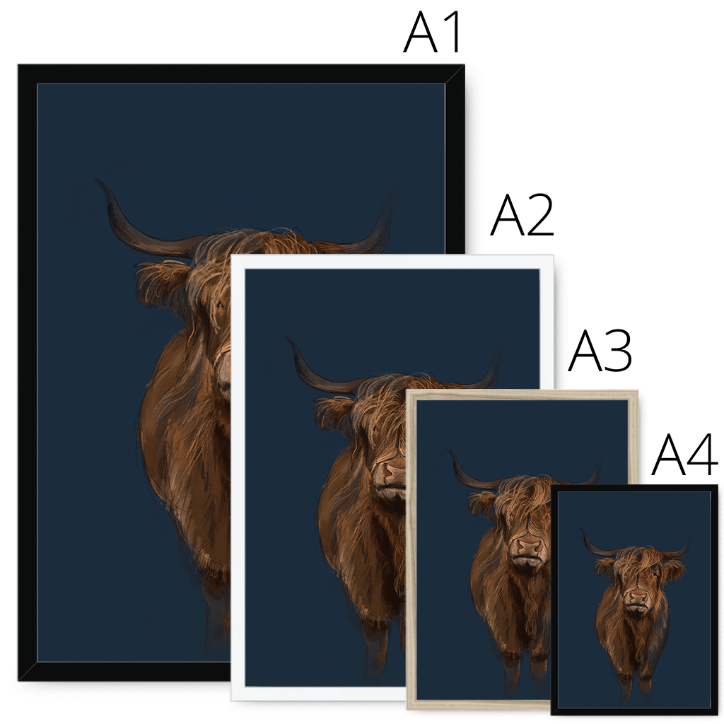 Kyloe Framed Print Food Fur & Feathers Framed Print