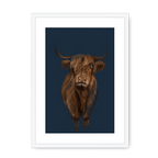 Kyloe Framed Print Food Fur & Feathers A3 (297 X 420 mm) / White / White Mount Framed Print