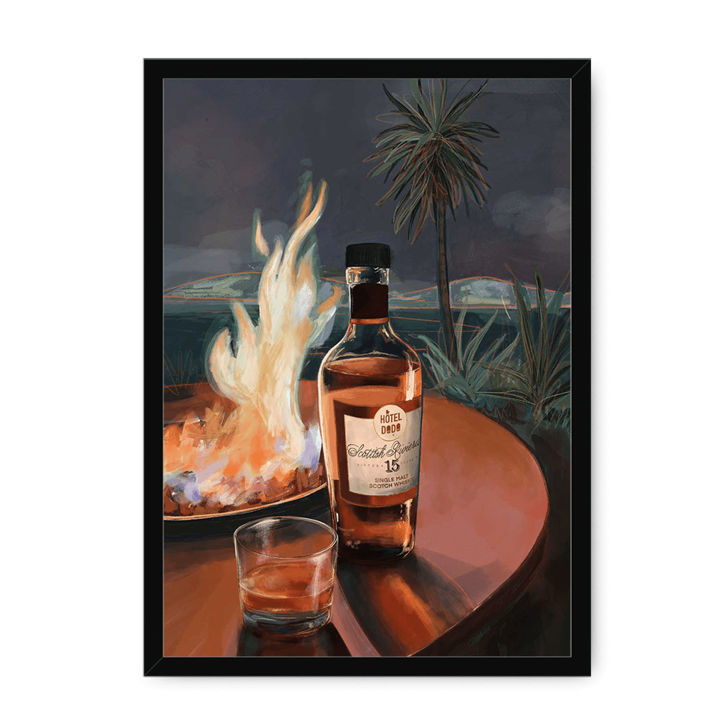 Scottish Riviera Framed Print Hôtel Dodo A3 (297 X 420 mm) / Black / No Mount (All Art) Framed Print