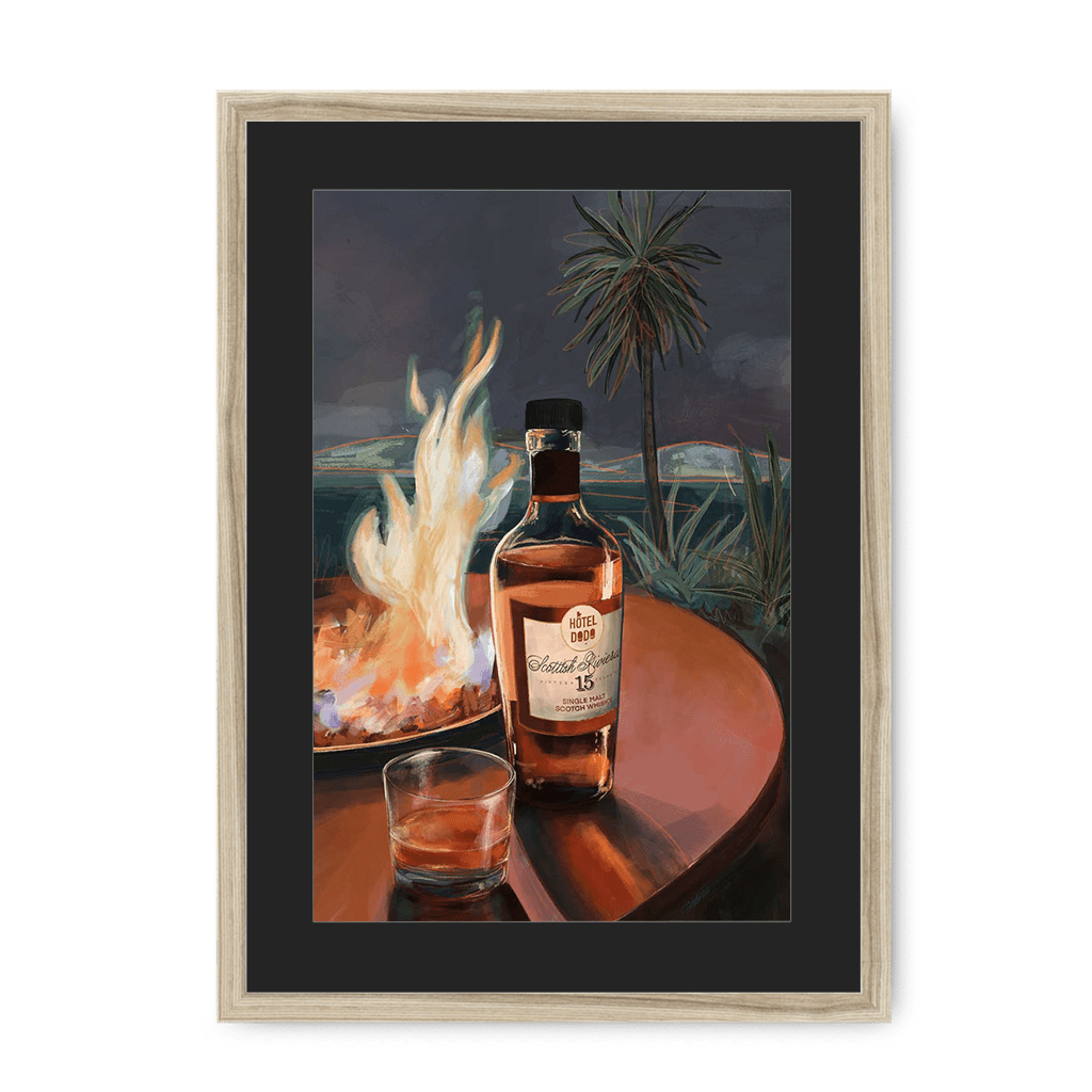 Scottish Riviera Framed Print Hôtel Dodo A3 (297 X 420 mm) / Natural / Black Mount Framed Print