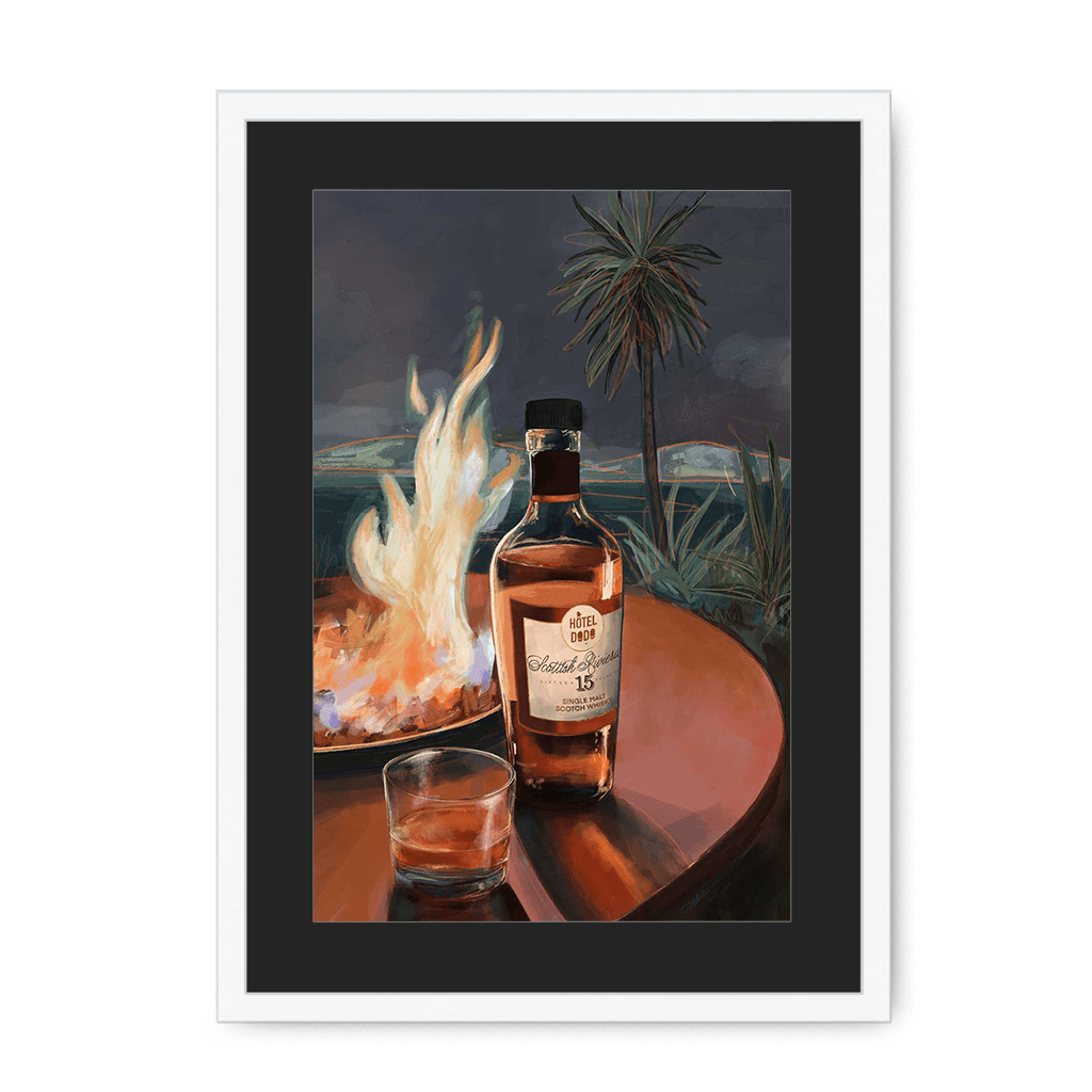 Scottish Riviera Framed Print Hôtel Dodo A3 (297 X 420 mm) / White / Black Mount Framed Print