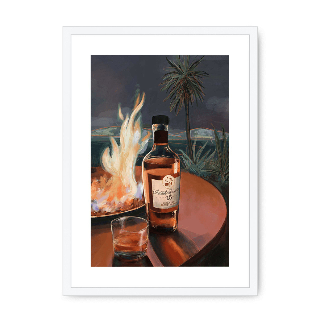 Scottish Riviera Framed Print Hôtel Dodo A3 (297 X 420 mm) / White / White Mount Framed Print