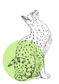 Serval Matte Art Print Cats & Dots Art Print