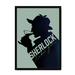 Sherlock Likes Gin Midnight Framed Print Boozehound A3 (297 X 420 mm) / Black / No Mount (All Art) Framed Print