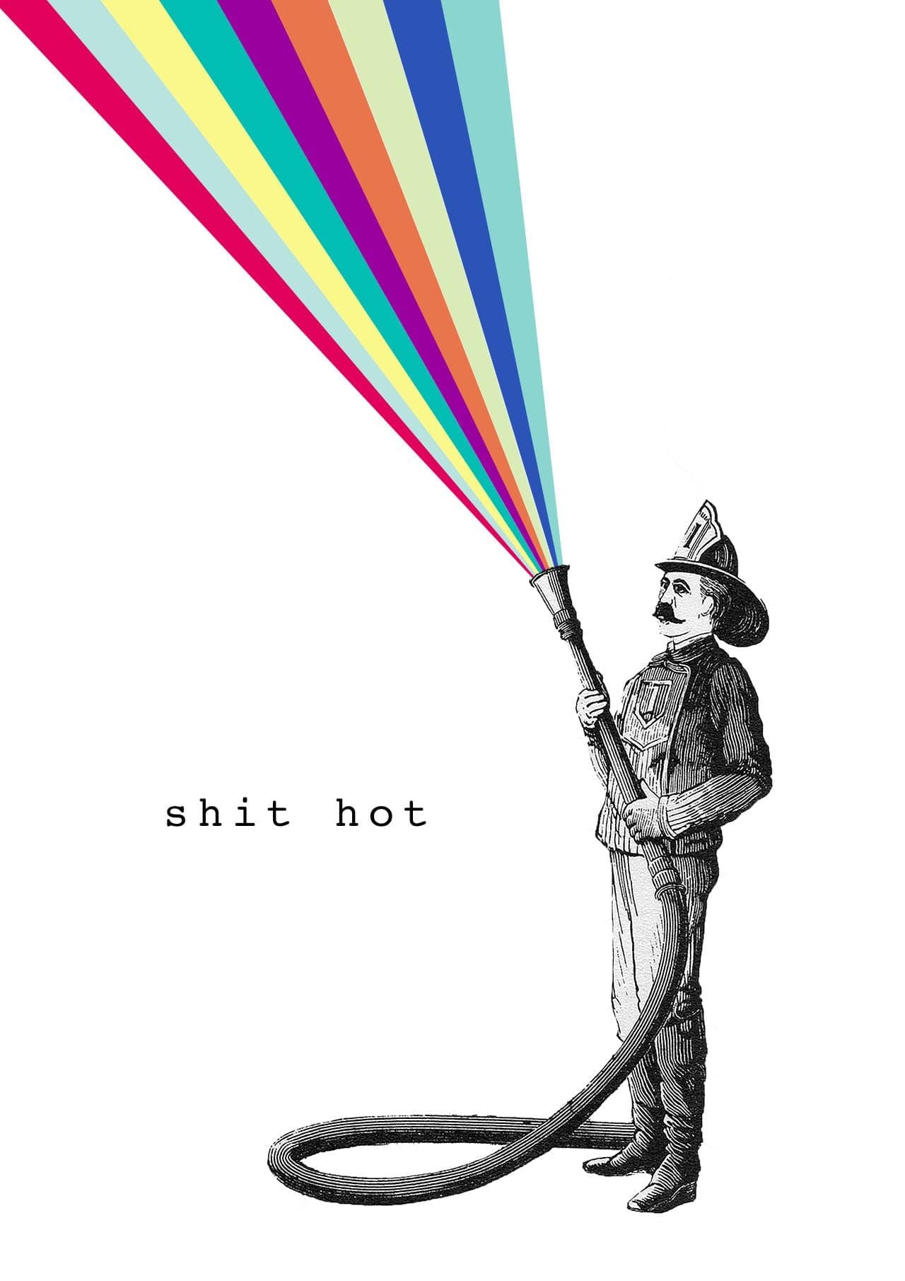 Shit Hot Matte Art Print Collage Corner Art Print