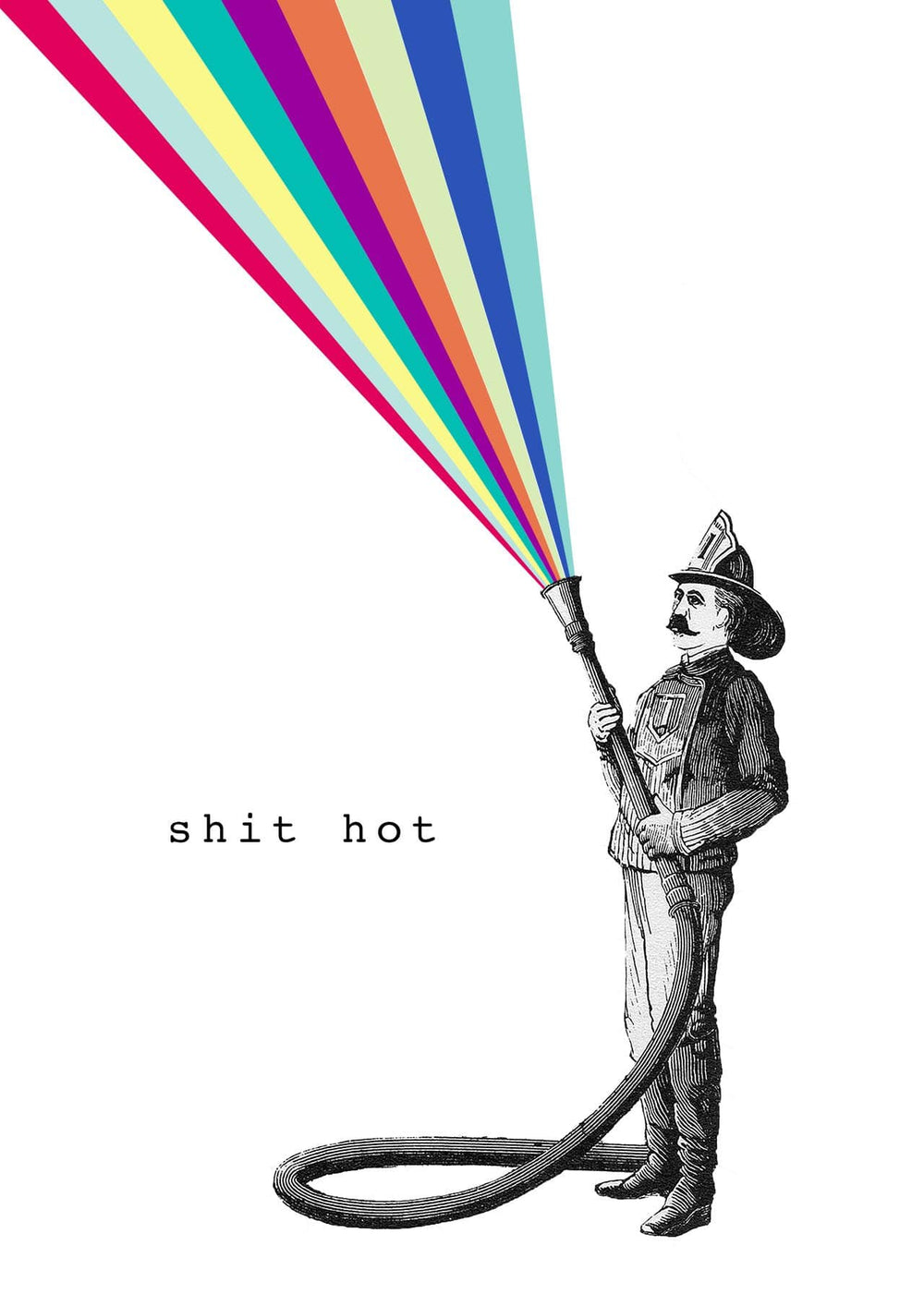 Shit Hot Matte Art Print Collage Corner Art Print