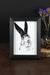 Skeptical Hare Matte Art Print Ink Drawings Art Print