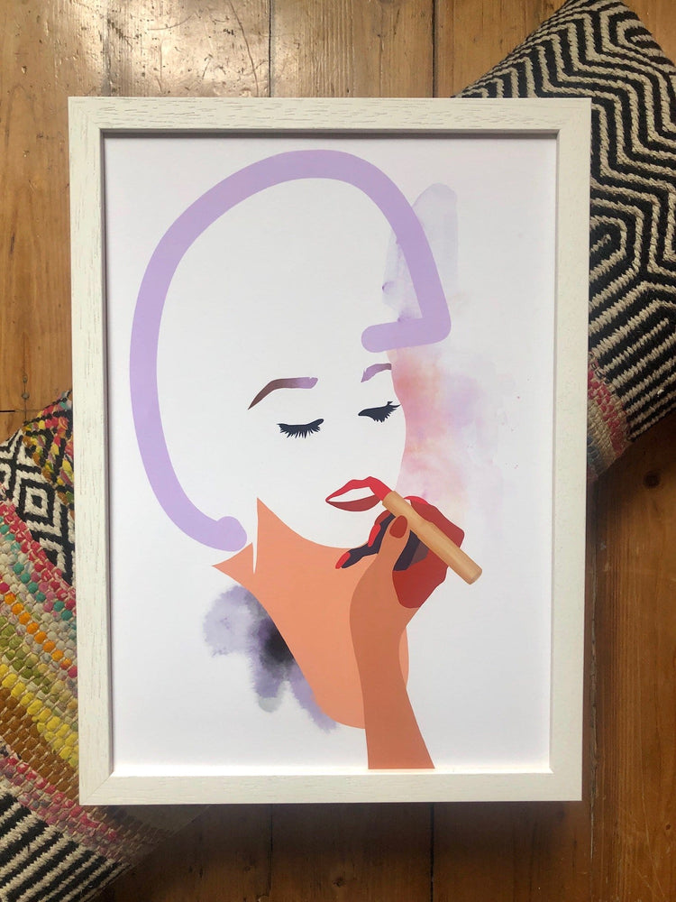 Slick Matte Art Print Lip Graces Art Print