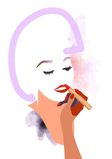 Slick Matte Art Print Lip Graces Art Print